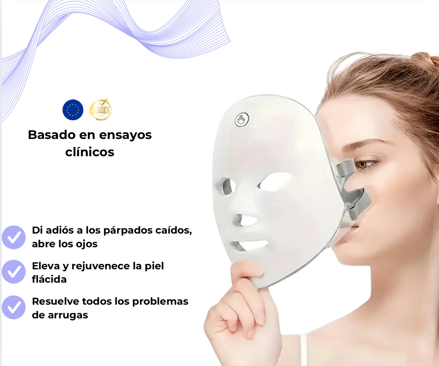 Vitalia - Máscara facial LED de 7 colores